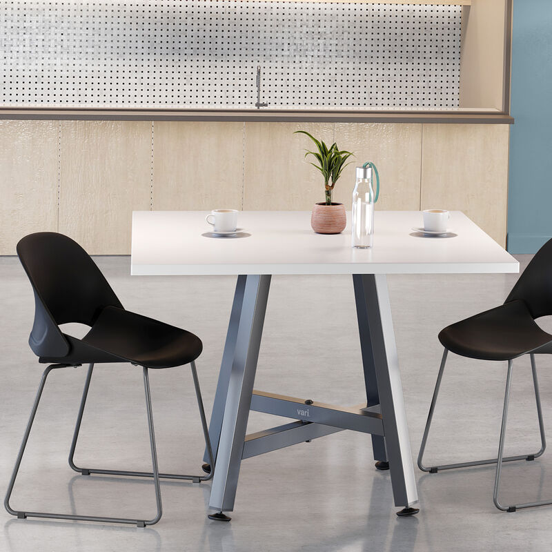 square table in a break room setting image number null